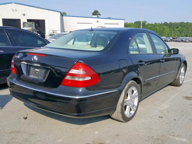 WDBUF56J46A975440 - 2006 MERCEDES-BENZ E 350 BLACK photo 4