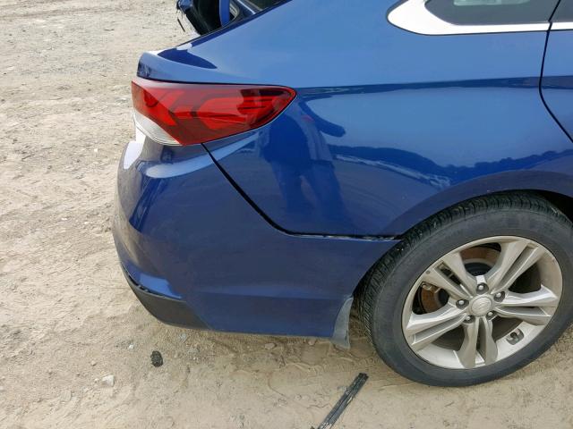 5NPE34AF4JH644564 - 2018 HYUNDAI SONATA SPO BLUE photo 9