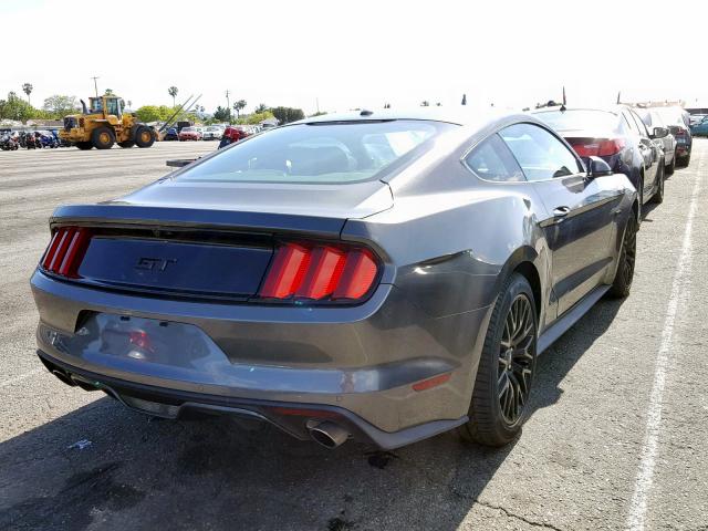 1FA6P8CF9H5330566 - 2017 FORD MUSTANG GT CHARCOAL photo 4