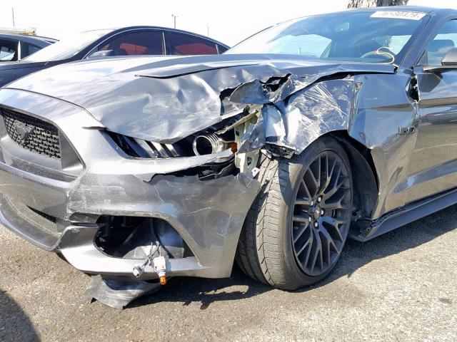 1FA6P8CF9H5330566 - 2017 FORD MUSTANG GT CHARCOAL photo 9