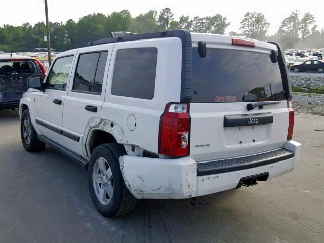 1J8HG48N96C228794 - 2006 JEEP COMMANDER WHITE photo 3