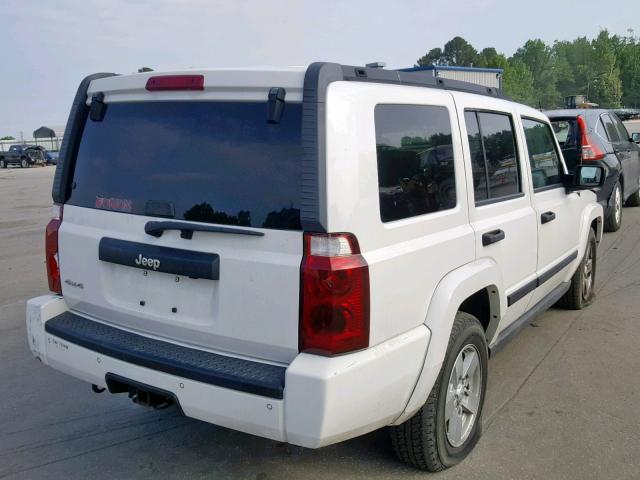 1J8HG48N96C228794 - 2006 JEEP COMMANDER WHITE photo 4