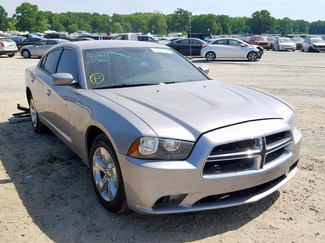 2C3CDXBG9EH266354 - 2014 DODGE CHARGER SE SILVER photo 1