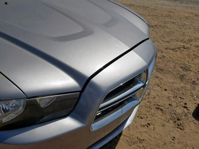 2C3CDXBG9EH266354 - 2014 DODGE CHARGER SE SILVER photo 9