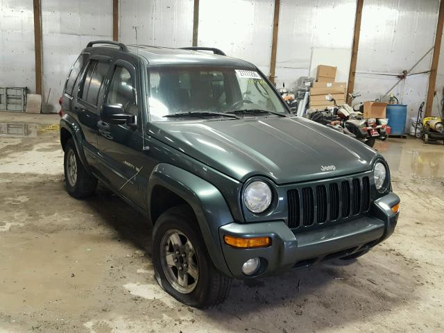 1J4GL58K42W222625 - 2002 JEEP LIBERTY LI GREEN photo 1