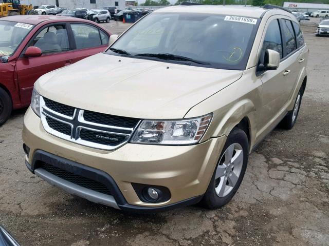 3D4PG1FG0BT526822 - 2011 DODGE JOURNEY MA GOLD photo 2