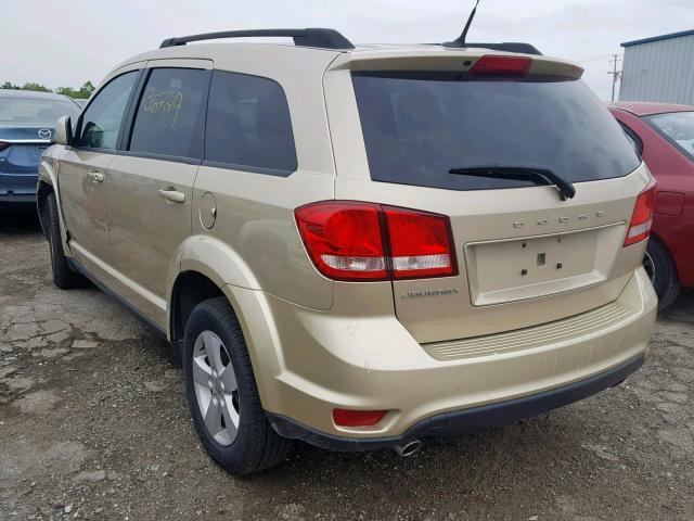 3D4PG1FG0BT526822 - 2011 DODGE JOURNEY MA GOLD photo 3