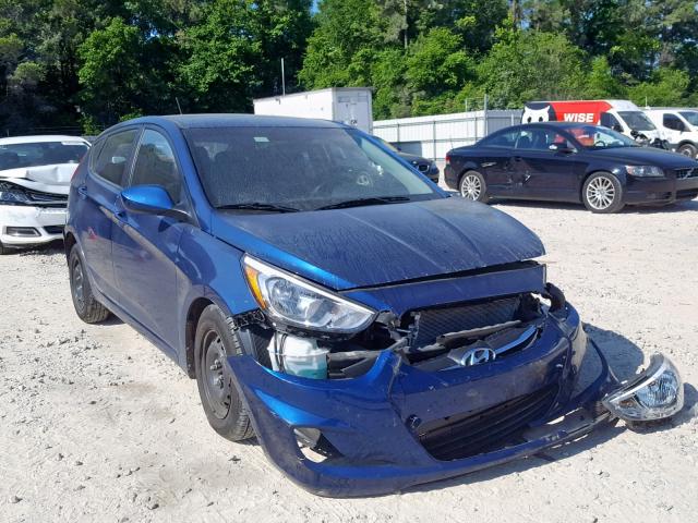 KMHCT5AE9HU317237 - 2017 HYUNDAI ACCENT SE BLUE photo 1