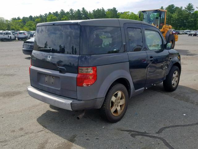 5J6YH28543L036570 - 2003 HONDA ELEMENT EX BLACK photo 4