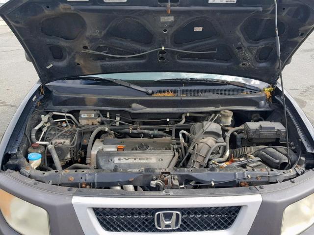 5J6YH28543L036570 - 2003 HONDA ELEMENT EX BLACK photo 7