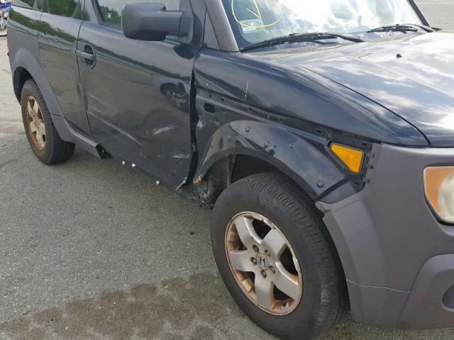 5J6YH28543L036570 - 2003 HONDA ELEMENT EX BLACK photo 9