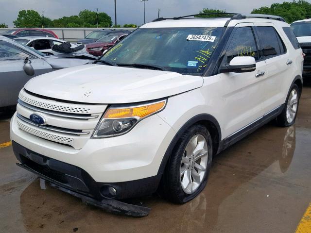 1FMHK7F86CGA64148 - 2012 FORD EXPLORER L WHITE photo 2