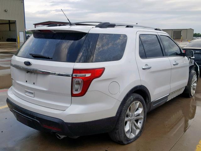 1FMHK7F86CGA64148 - 2012 FORD EXPLORER L WHITE photo 4