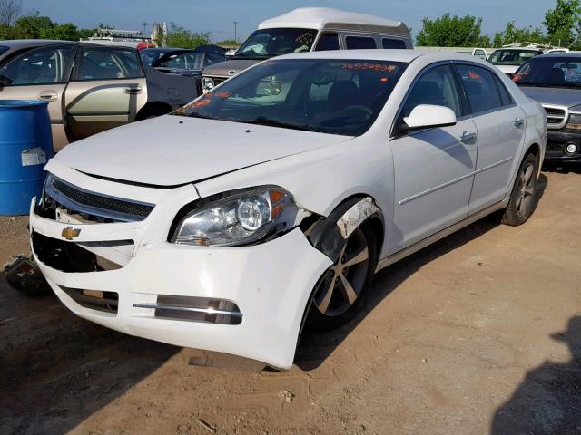 1G1ZC5E01CF187182 - 2012 CHEVROLET MALIBU 1LT WHITE photo 2