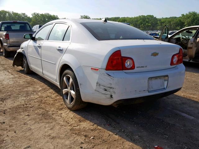 1G1ZC5E01CF187182 - 2012 CHEVROLET MALIBU 1LT WHITE photo 3