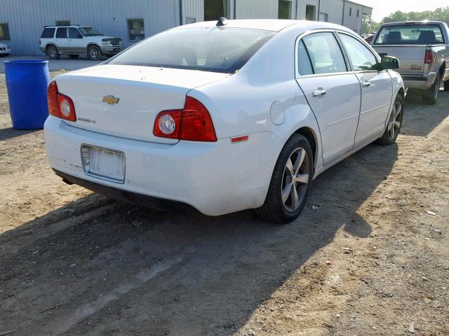 1G1ZC5E01CF187182 - 2012 CHEVROLET MALIBU 1LT WHITE photo 4