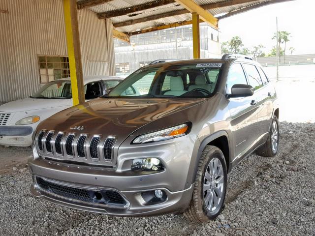 1C4PJMJS1HW647826 - 2017 JEEP CHEROKEE O GRAY photo 2