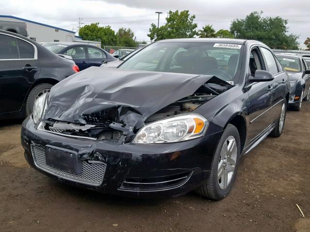 2G1WB5E32E1137790 - 2014 CHEVROLET IMPALA LIM BLACK photo 2