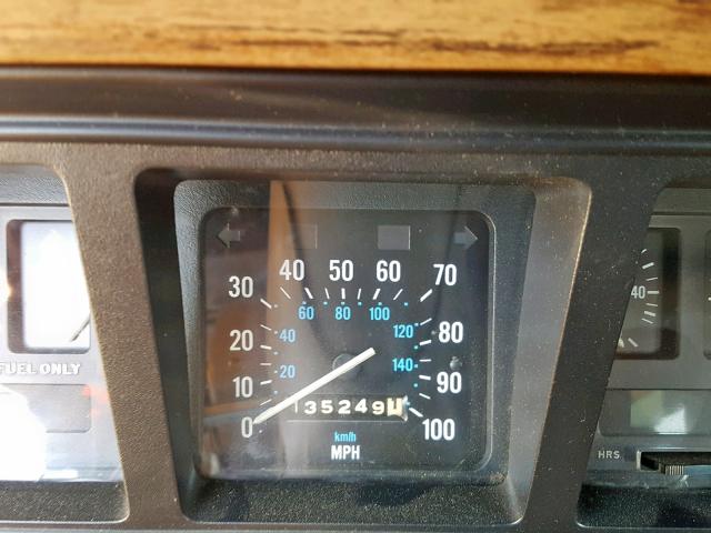 1J4GS5878MP803704 - 1991 JEEP GRAND WAGO GRAY photo 8