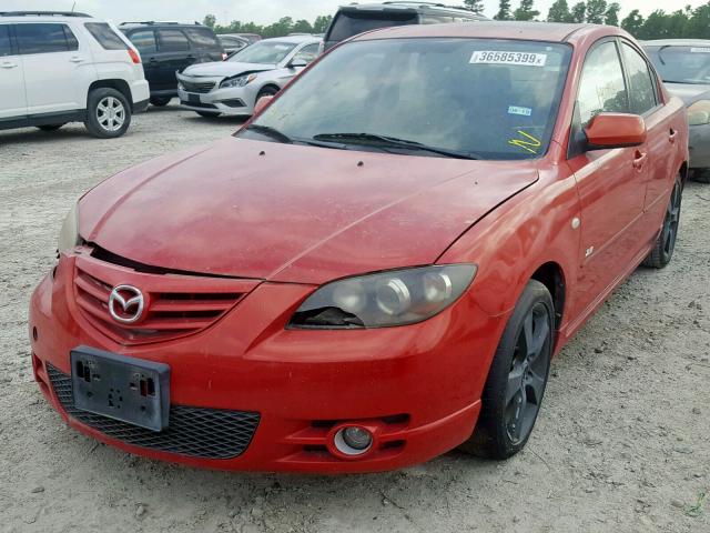 JM1BK323451308110 - 2005 MAZDA 3 S RED photo 2