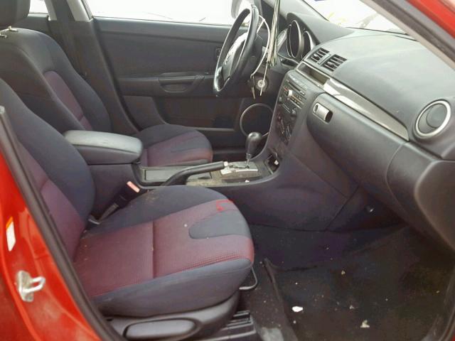 JM1BK323451308110 - 2005 MAZDA 3 S RED photo 5