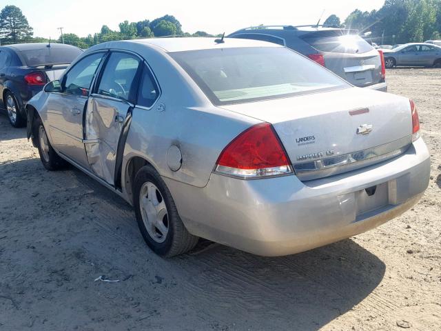 2G1WB58K669374112 - 2006 CHEVROLET IMPALA LS SILVER photo 3