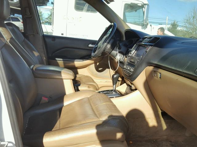 2HNYD18916H538883 - 2006 ACURA MDX TOURIN WHITE photo 5