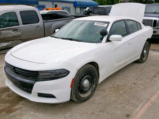 2C3CDXKT3HH533747 - 2017 DODGE CHARGER PO WHITE photo 2