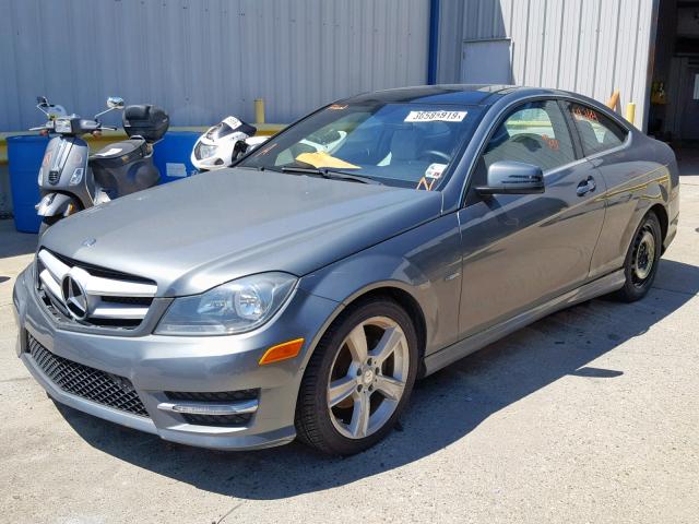 WDDGJ4HB3CF875170 - 2012 MERCEDES-BENZ C 250 SILVER photo 2