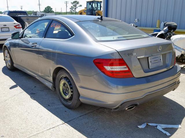 WDDGJ4HB3CF875170 - 2012 MERCEDES-BENZ C 250 SILVER photo 3