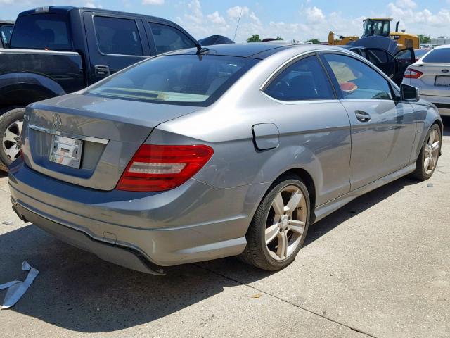 WDDGJ4HB3CF875170 - 2012 MERCEDES-BENZ C 250 SILVER photo 4