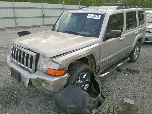 1J8HH58267C673391 - 2007 JEEP COMMANDER SILVER photo 2