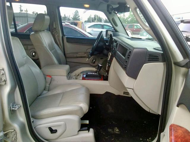 1J8HH58267C673391 - 2007 JEEP COMMANDER SILVER photo 5