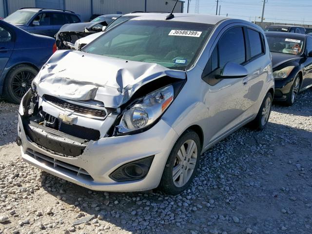 KL8CB6S98EC522234 - 2014 CHEVROLET SPARK LS SILVER photo 2