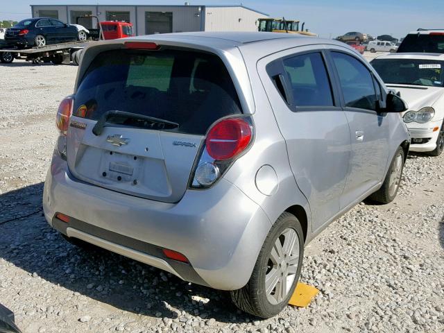 KL8CB6S98EC522234 - 2014 CHEVROLET SPARK LS SILVER photo 4