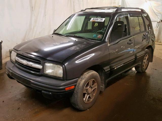 2CNBJ634X46909475 - 2004 CHEVROLET TRACKER LT BLACK photo 2