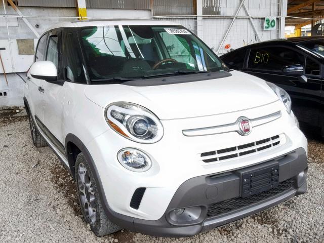 ZFBCFADH3EZ015129 - 2014 FIAT 500L TREKK WHITE photo 1