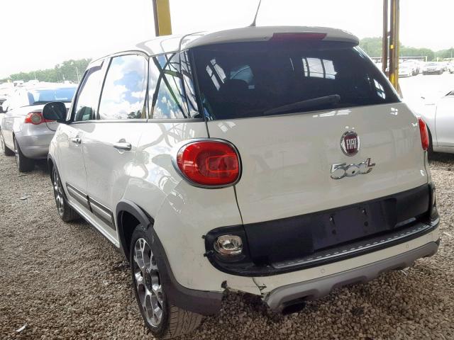 ZFBCFADH3EZ015129 - 2014 FIAT 500L TREKK WHITE photo 3