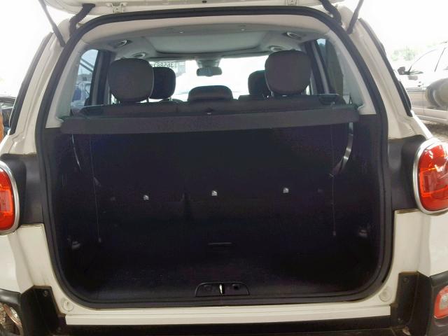 ZFBCFADH3EZ015129 - 2014 FIAT 500L TREKK WHITE photo 9