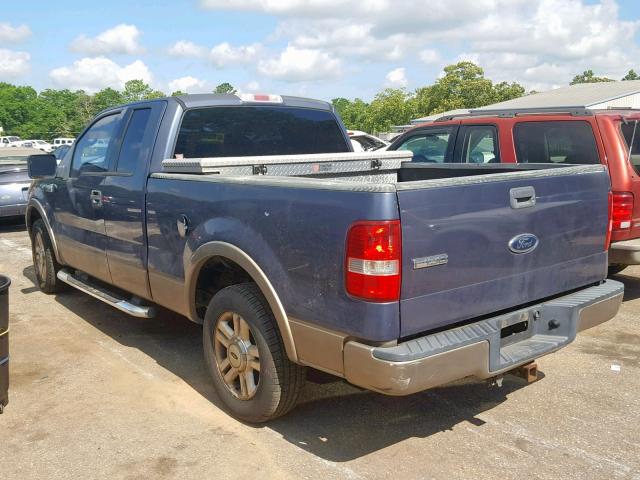 1FTPX125X4NC30565 - 2004 FORD F150 BLUE photo 3