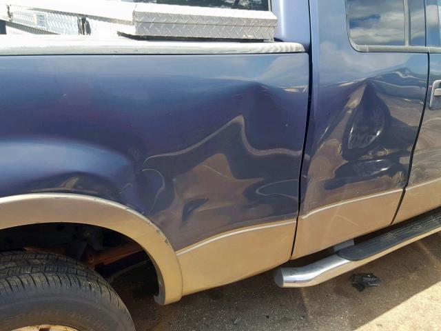 1FTPX125X4NC30565 - 2004 FORD F150 BLUE photo 9