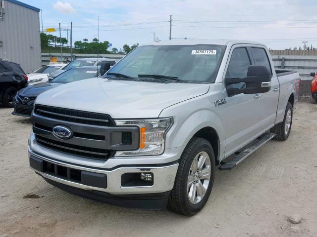 1FTEW1CG1JKD50634 - 2018 FORD F150 SUPER SILVER photo 2