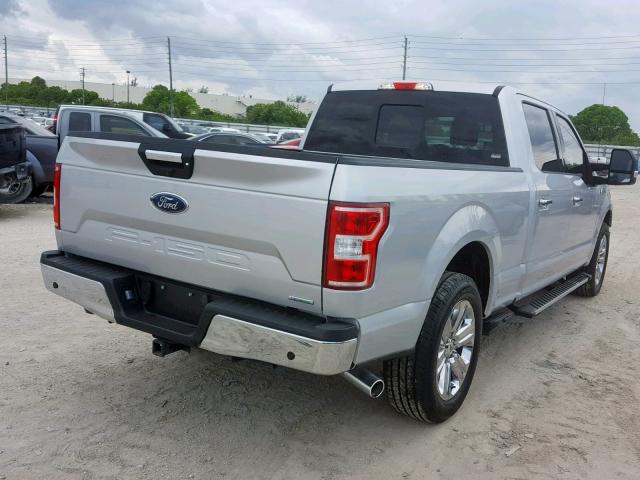 1FTEW1CG1JKD50634 - 2018 FORD F150 SUPER SILVER photo 4