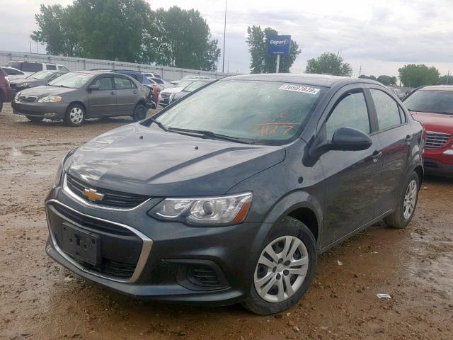1G1JB5SH0H4159127 - 2017 CHEVROLET SONIC LS GRAY photo 2