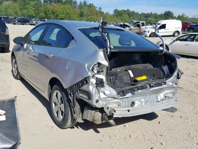 1G1BC5SM7J7105794 - 2018 CHEVROLET CRUZE LS SILVER photo 3