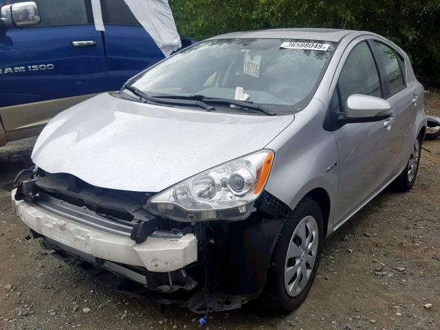 JTDKDTB37C1026390 - 2012 TOYOTA PRIUS C SILVER photo 2