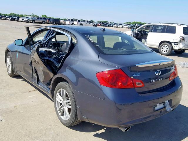 JN1CV6AR1BM352985 - 2011 INFINITI G37 GRAY photo 3