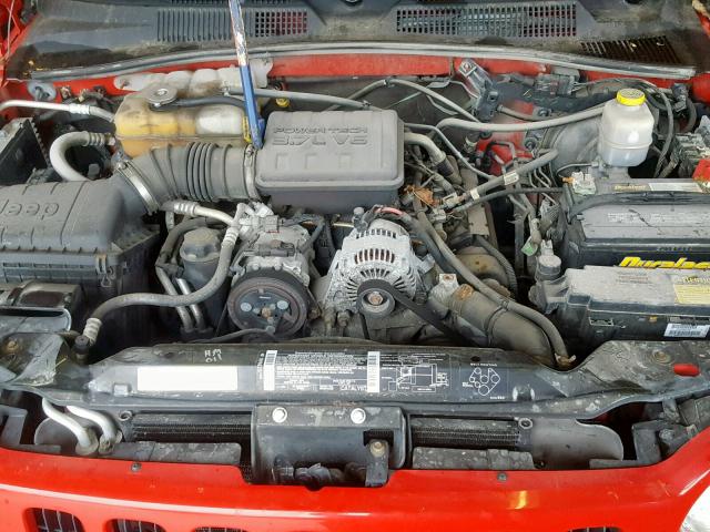 1J4GL58K93W528852 - 2003 JEEP LIBERTY LI RED photo 7