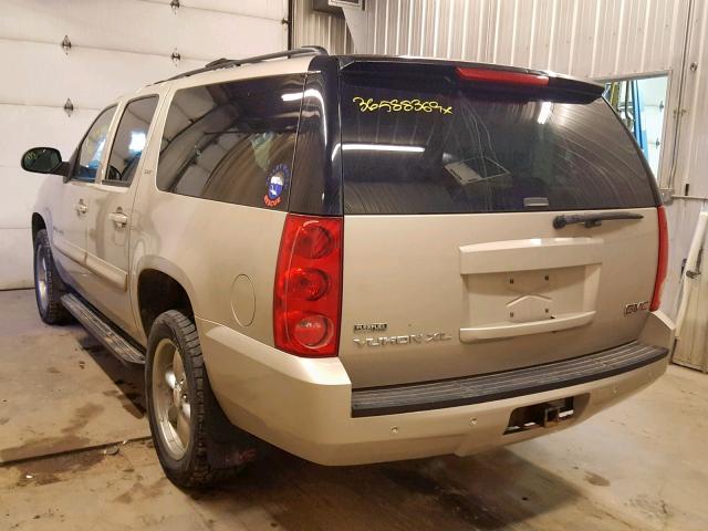 1GKFK16307J341788 - 2007 GMC YUKON XL K TAN photo 3