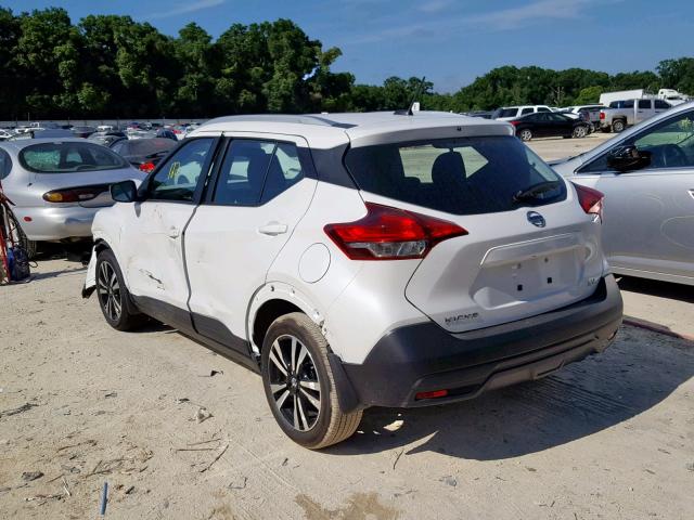 3N1CP5CU6KL504274 - 2019 NISSAN KICKS S WHITE photo 3